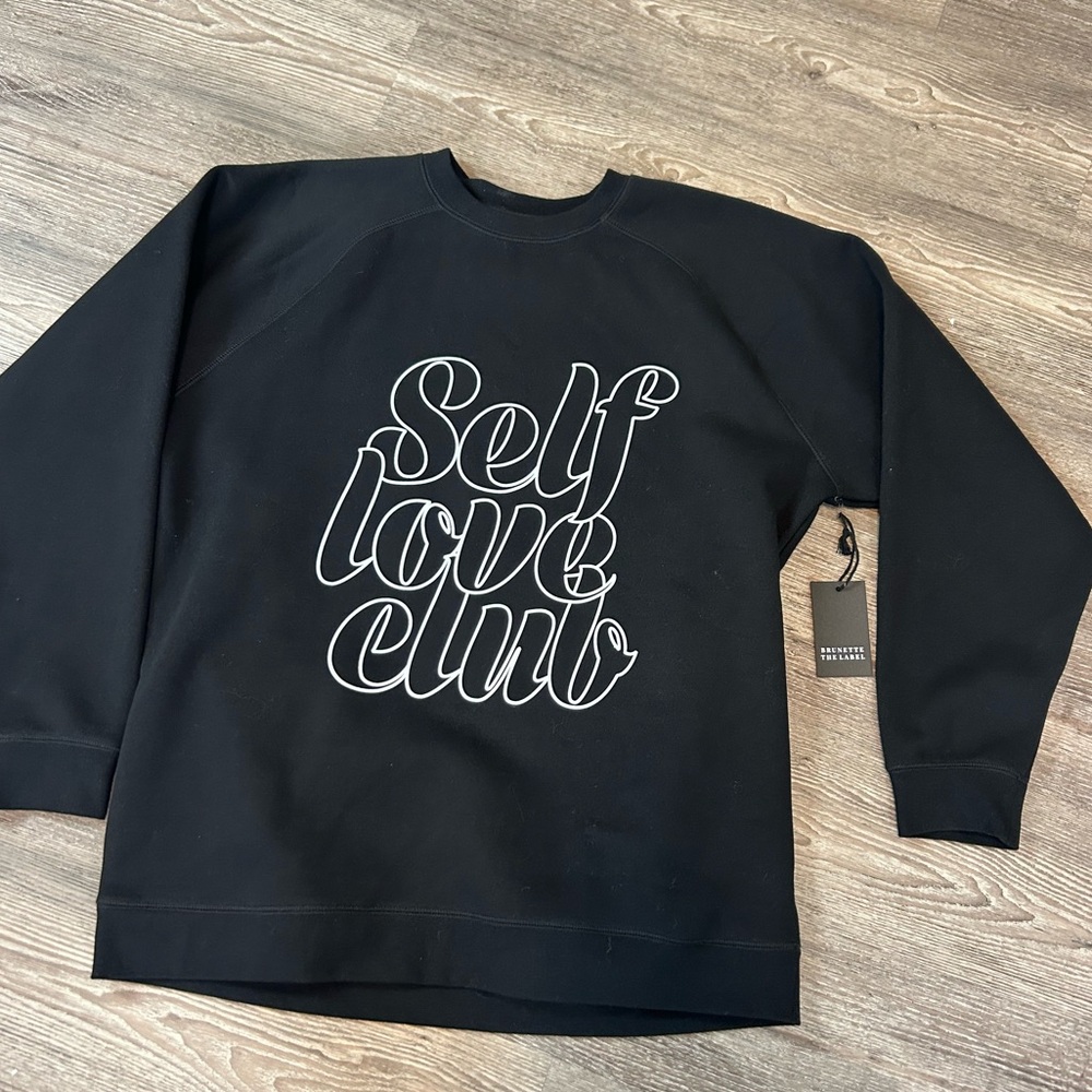 L/XL Brunette the Label Self Love Crewneck - Picture 3 of 6